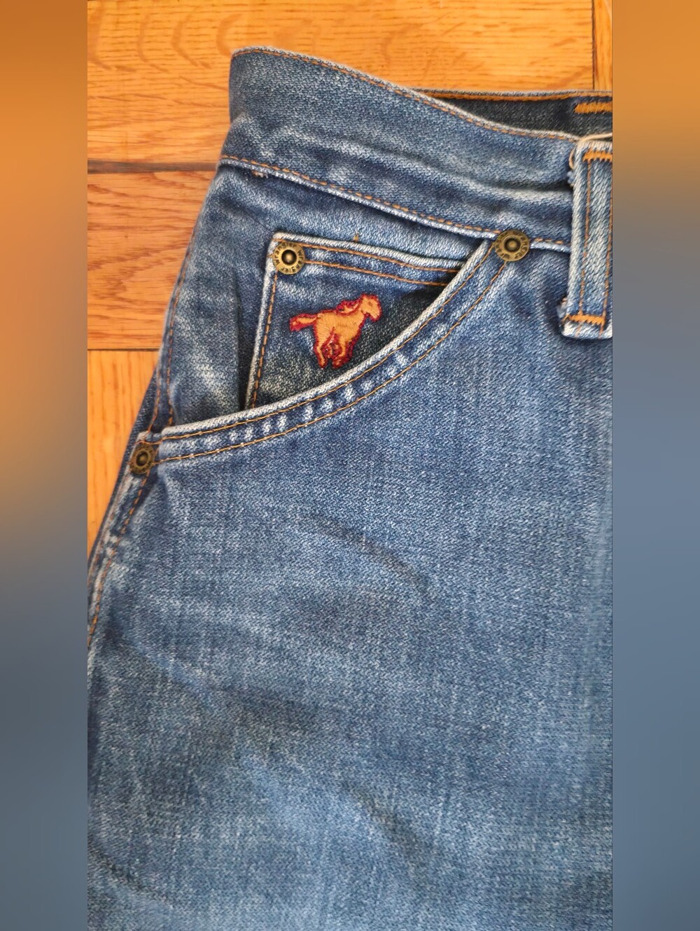 Vintage 70s Wrangler No-Fault Denims Women's High Rise Straight Leg Jeans Size 8 - Picture 3 of 8